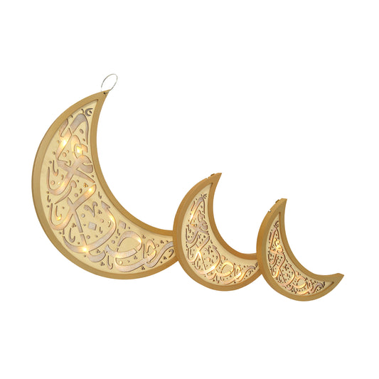 Hanging "Ramadan Kareem" Lighted Moon