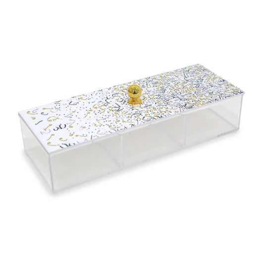 Calligraphy Acrylic Box with Division