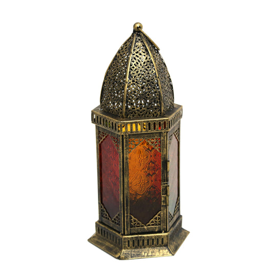 Lantern with Colored Glass