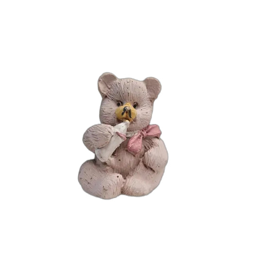 Mini 3D Vintage Bear with Bottle (10 pcs)