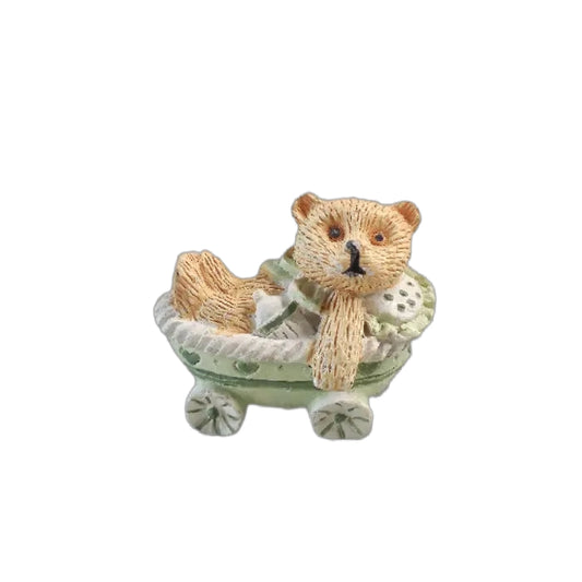 Mini 3D Vintage Bear in Carriage (10 pcs)