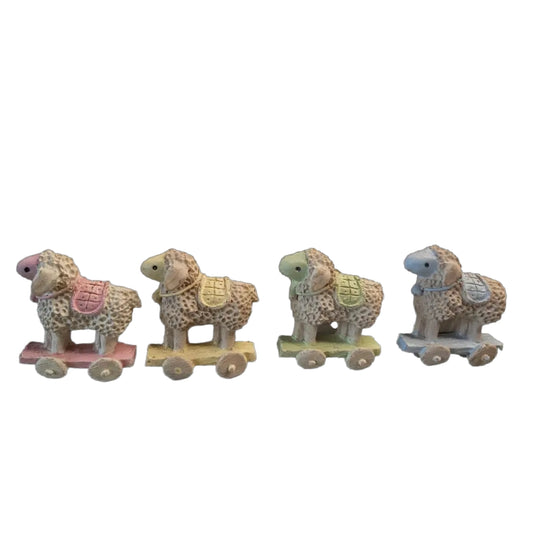 Mini 3D Vintage Colored Sheep (10 pcs)