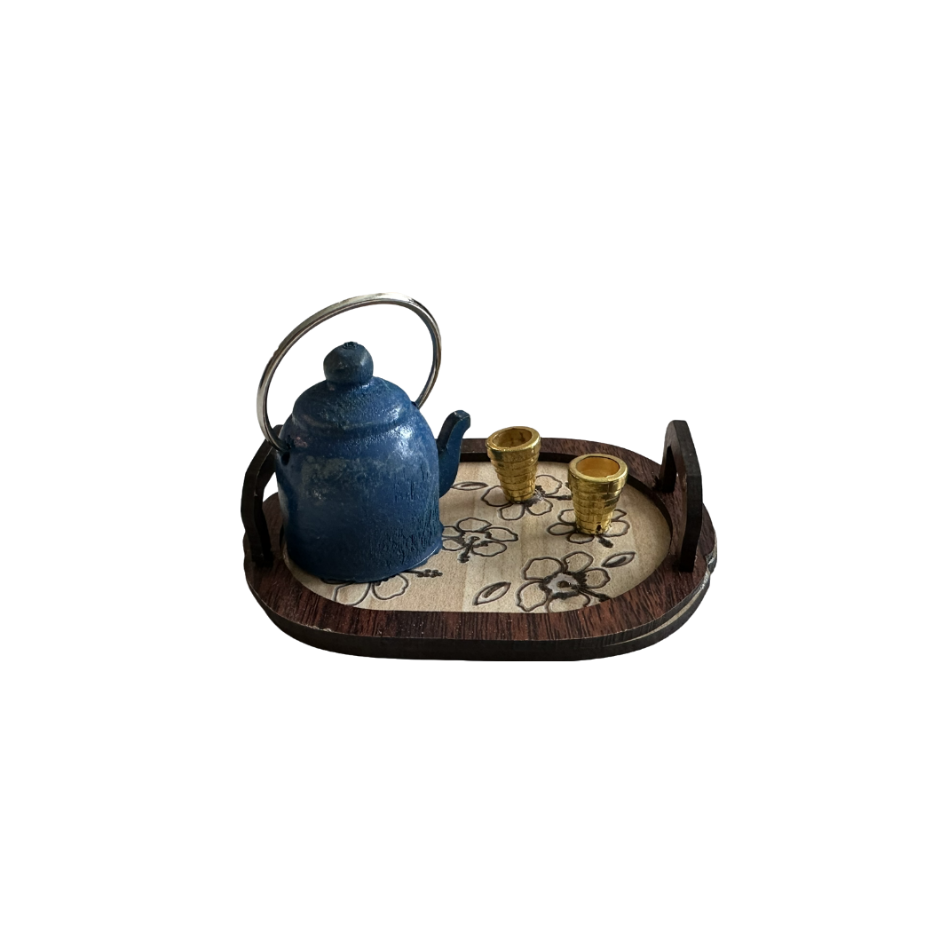 Mini Traditional Oriental Hangout Figurines (Mini chairs, Hookah, Oud)