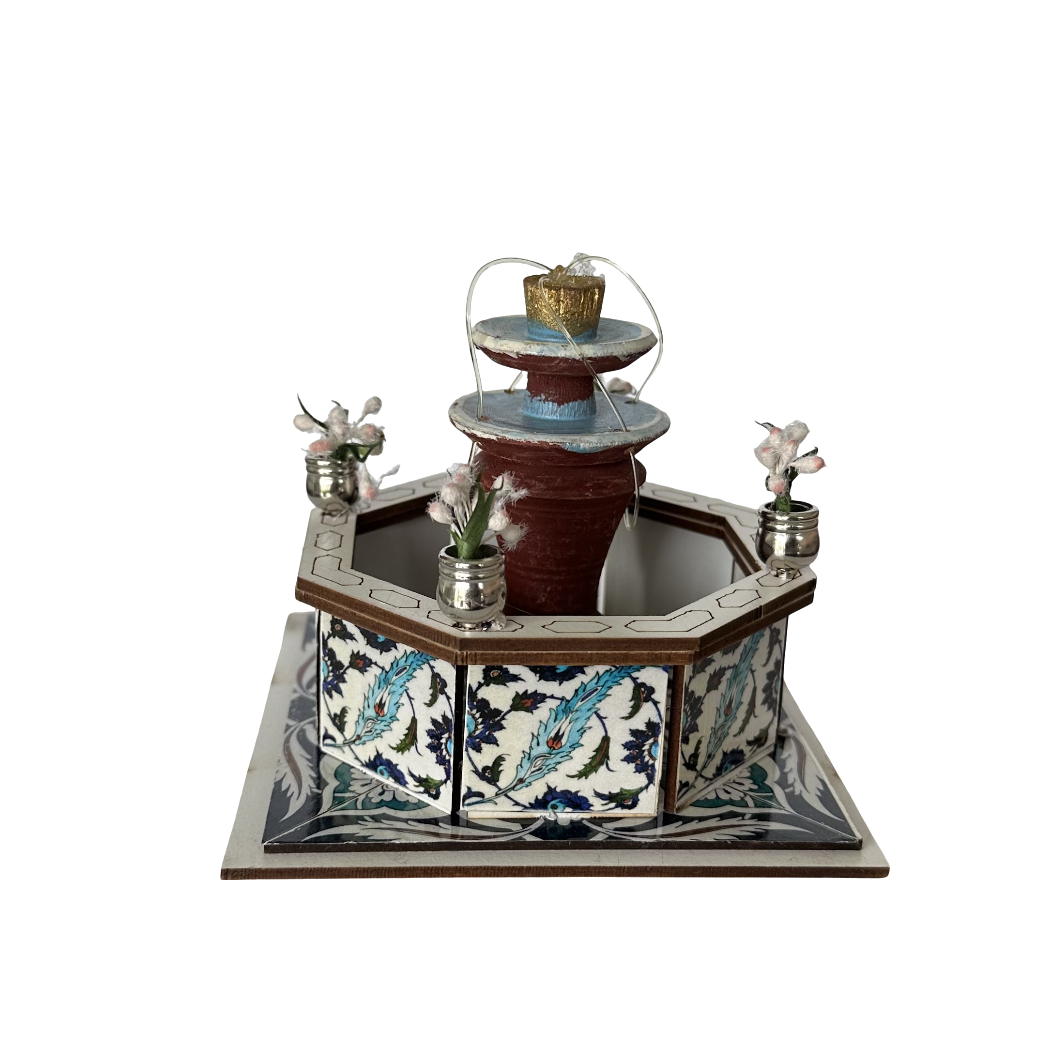 Mini Traditional Oriental Hangout Figurines (Mini chairs, Hookah, Oud)