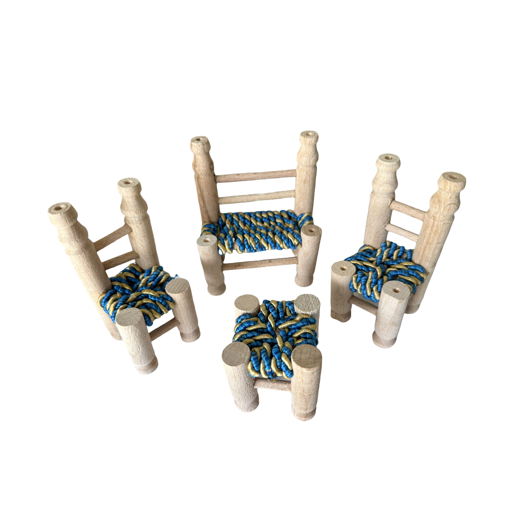 Mini Traditional Oriental Hangout Figurines (Mini chairs, Hookah, Oud)