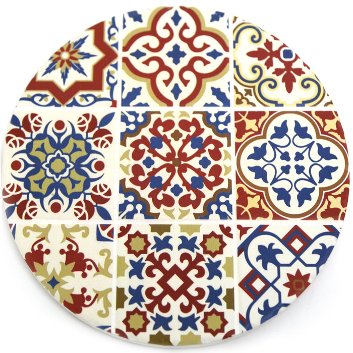 Tile Pattern Glass Bowl