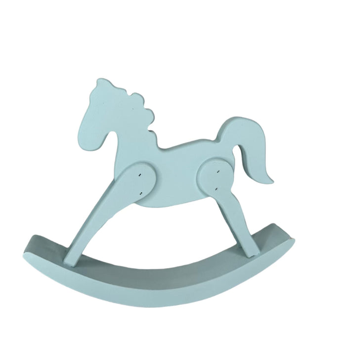 Wooden Rocking Horse Table Decor