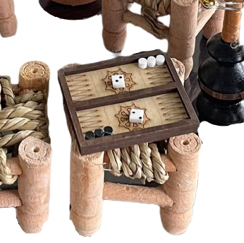 "The Mini Hangout" Backgammon Board