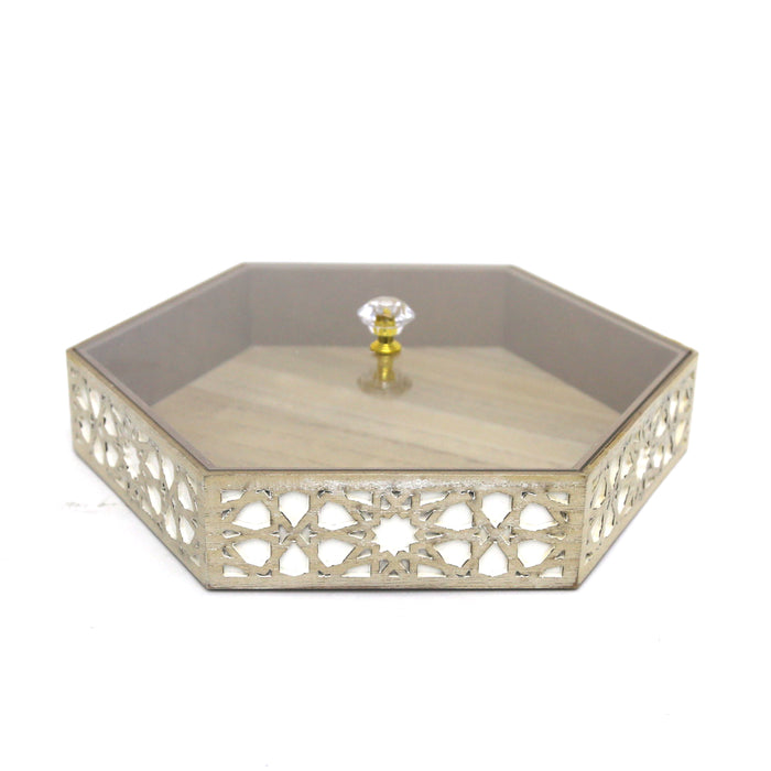 Andalusia Hexagon Covered Tray