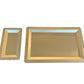 Set of Two Gold Trays