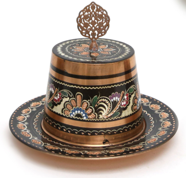 Copper Delight Dish with Fez Cover