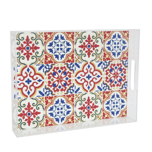 Tile Pattern 2-Way Tray