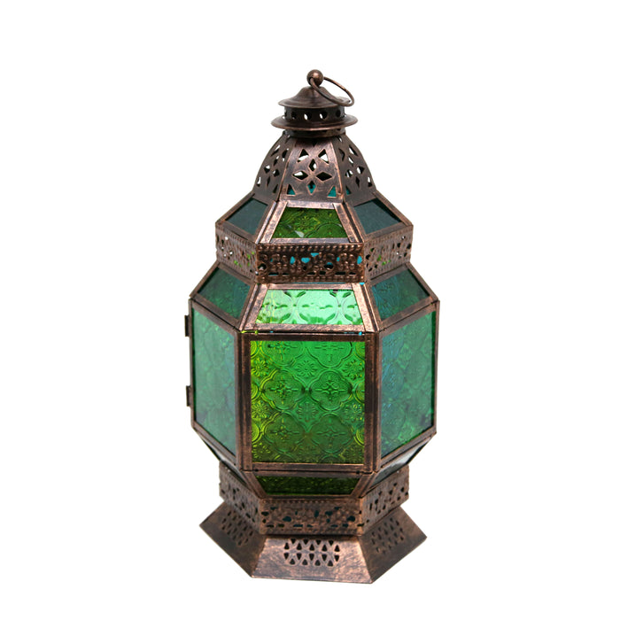 Lantern with Green Glass